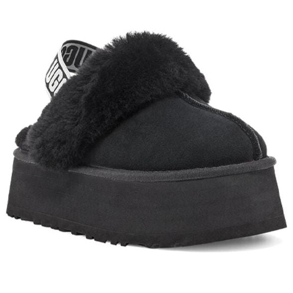 (WMNS) UGG Funkette Slipper 'Black' 1113474-BLK
