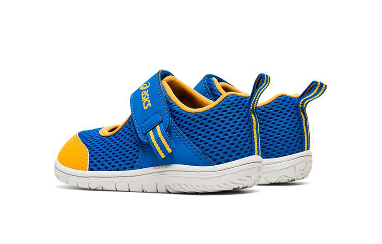 (TD) ASICS Amphibian Baby SR 2 Running Shoes Blue/Yellow TUS118-415