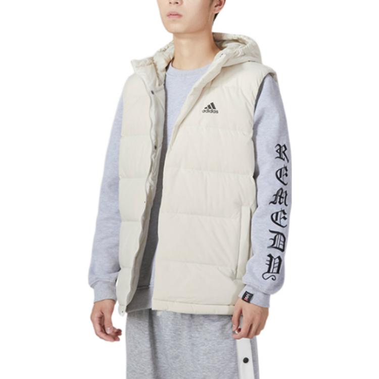 adidas Helionic Hooded Down Vests 'White' HE1462