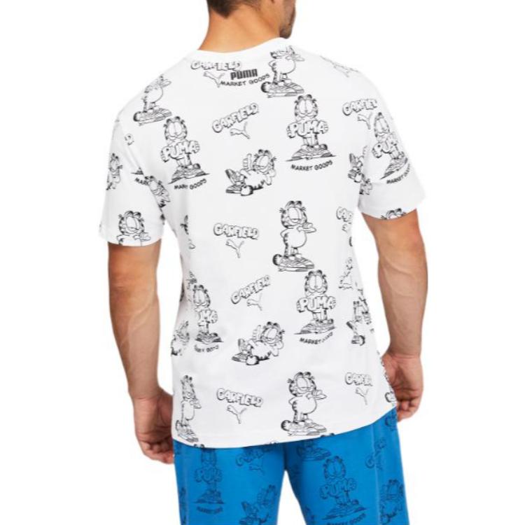 PUMA x GARFIELD Printed Tee 'White' 534434-02