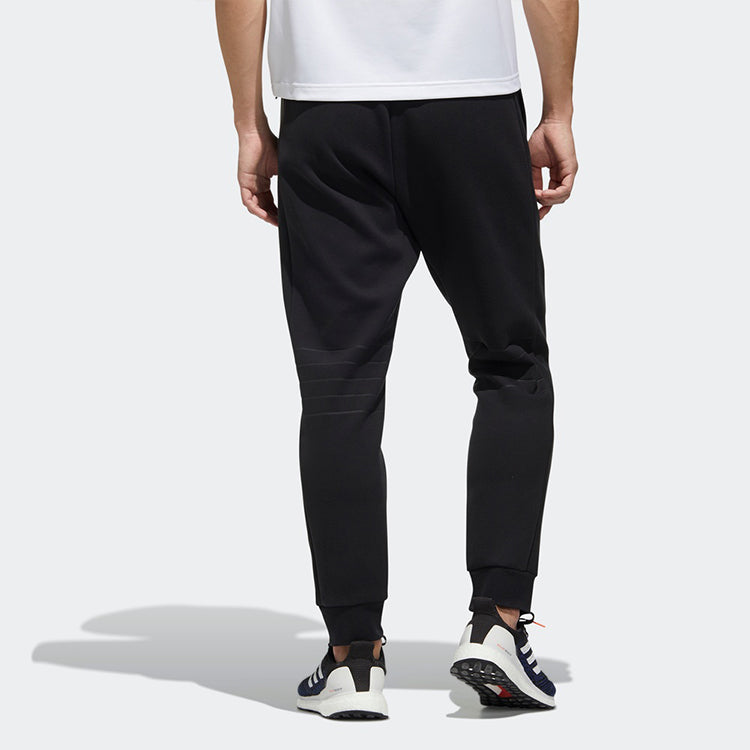 adidas Th Pnt Peach Solid Color Casual Cozy Bundle Feet Sports Pants Black GM4412