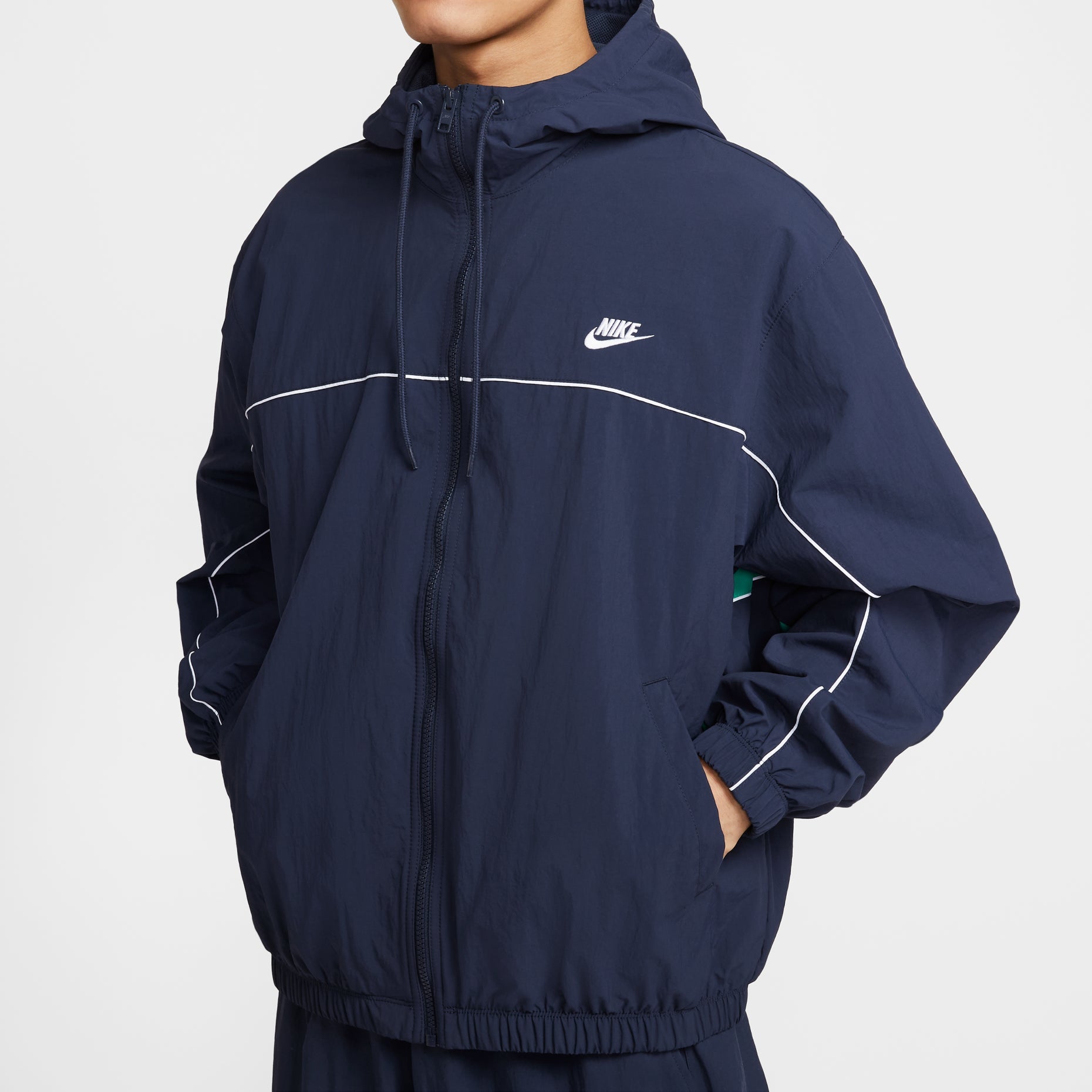 Nike Club Hooded Loose-Fit Jacket 'Obsidian' HJ2013-451