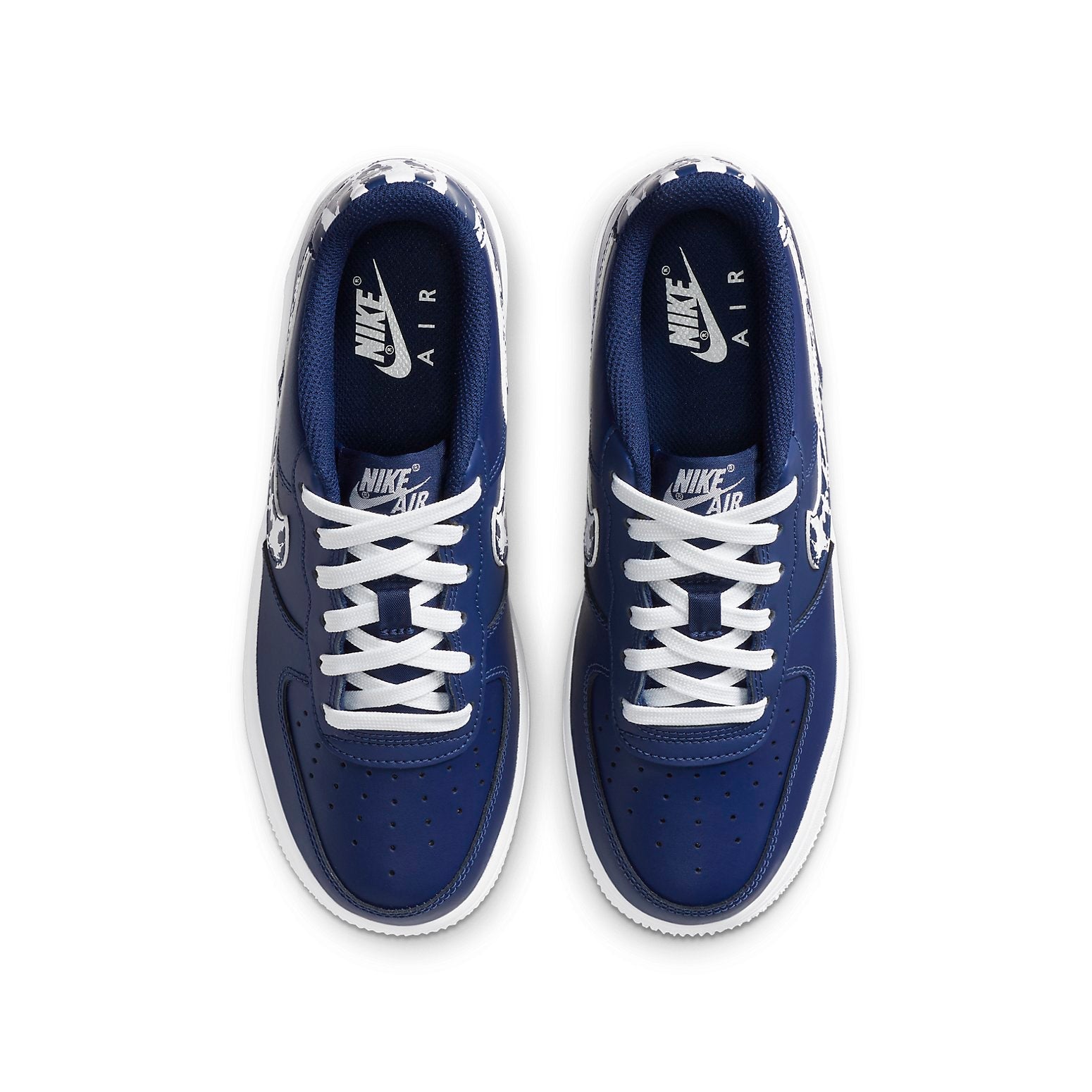 (GS) Nike Air Force 1 LV8 1 'Splatter Swoosh - Blue Void' CZ7878-400