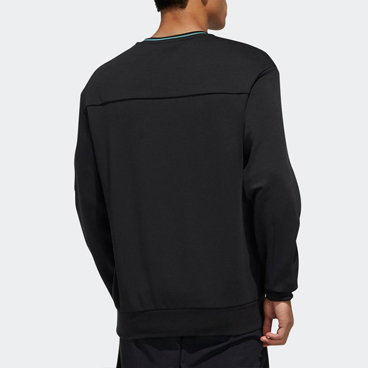 adidas WJ SWT LOGO Casual Sports Round Neck Pullover Black FM9345