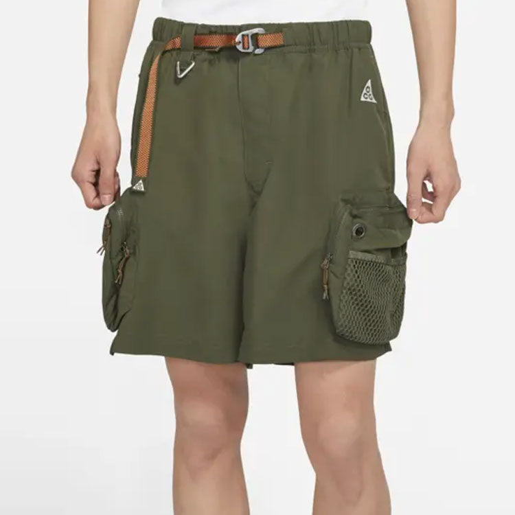 Men's Nike ACG Snowgrass Solid Color Cargo Shorts Green Gift to Boyfriend DN3946-325