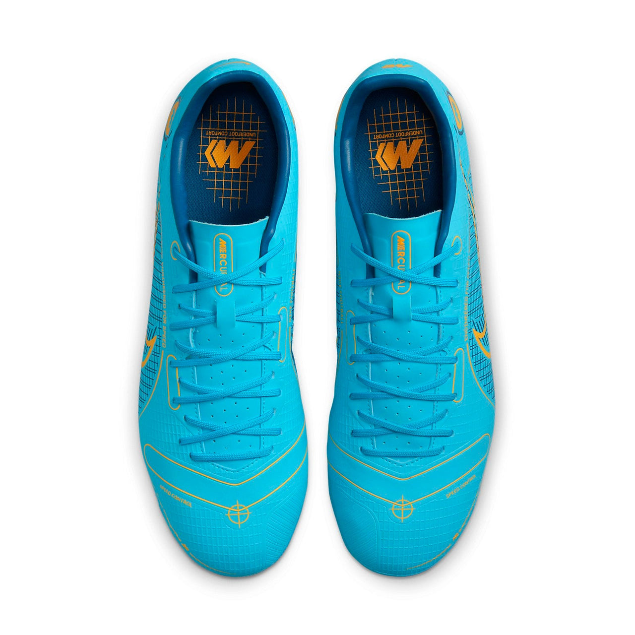 Nike Unisex Vapor 14 Academy AG Soccer Shoes Blue DJ2870-484