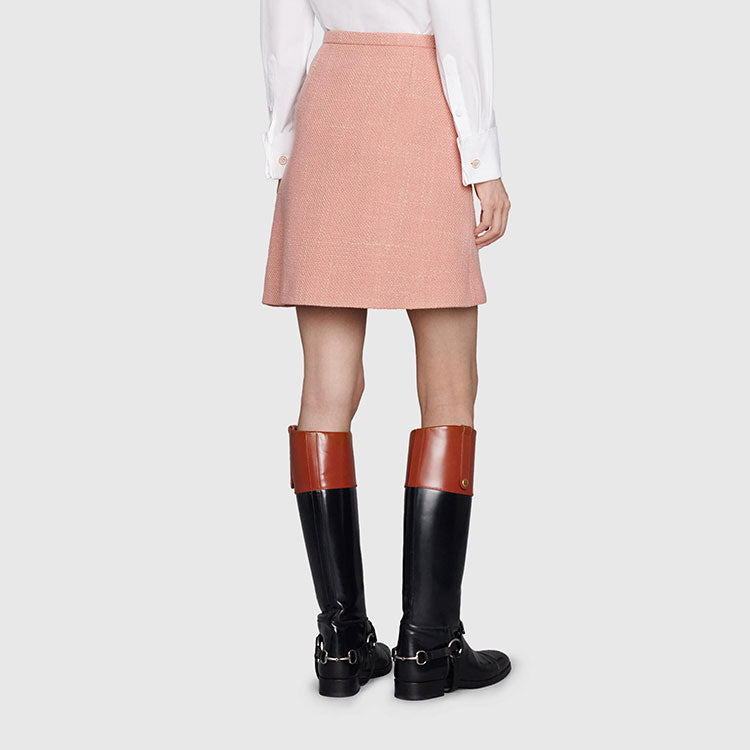 (WMNS) Gucci Light Wool Mini Skirt 'Pastel Pink' 681234-ZAHDR-5352