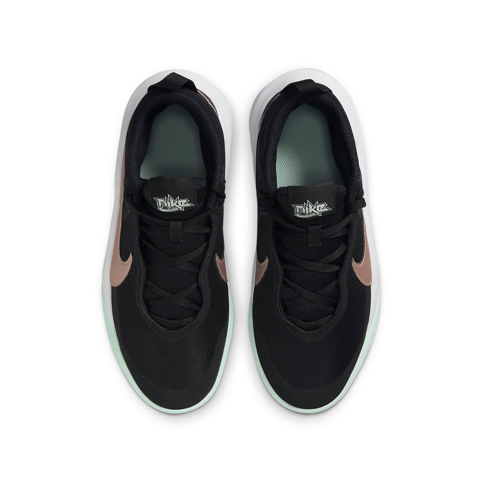 (GS) Nike Team Hustle D10 'Black Mint Metallic Red Bronze' CW6735-009