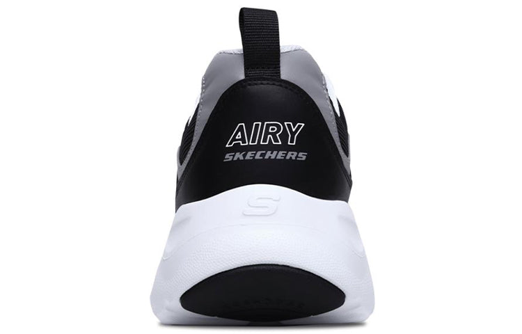 Skechers D'lites Airy Running Shoes Black/White/Gray 999859-BKW