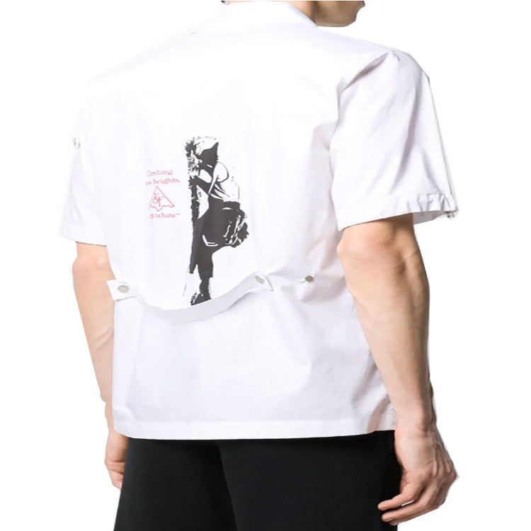 Off-White Hand Painted Printing Shirt Men White OMGA116S20H920170110