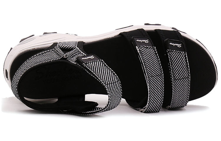 (WMNS) Skechers D Lites Sandals Black 31657-BLK