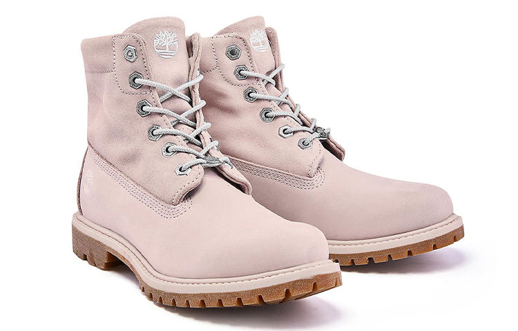 (WMNS) Timberland Roll Top Wide Fit Boots Basic 'Pale Pink with Plaid Print' A2MDWW