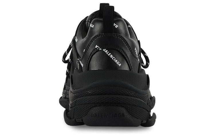 (WMNS) Balenciaga Triple S Sneaker 'Black Logo' 524039W2FA11090
