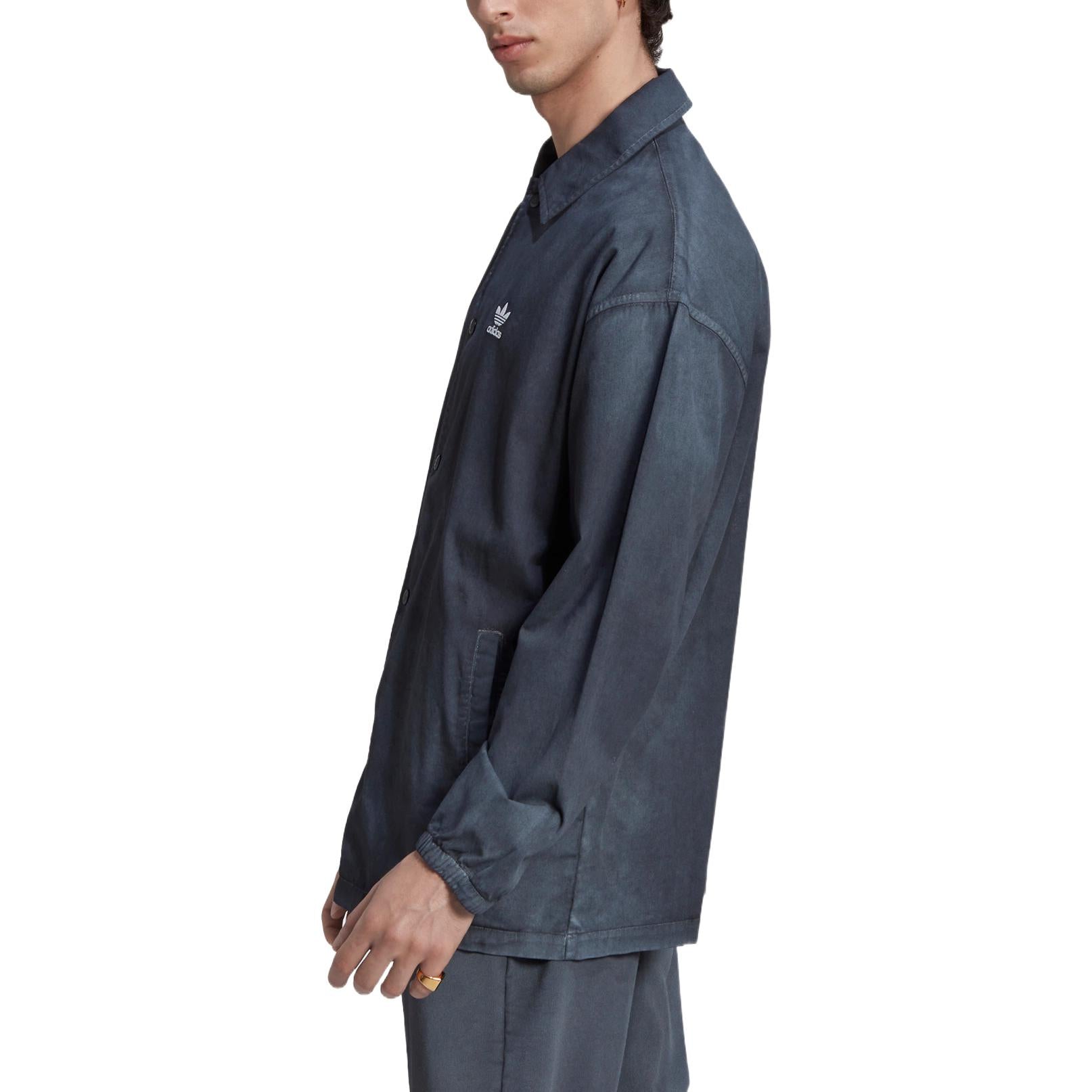 adidas originals Essentials+ Dye Coach Shirt 'Black' HK7513