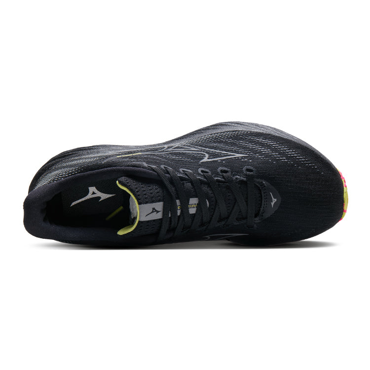 Mizuno Wave Rider 28 'Black Sunny Lime' J1GC246301