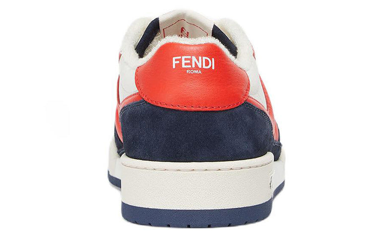 FENDI Match Low Top Suede 'Navy Orange' 7E1493AI1NF1IE6