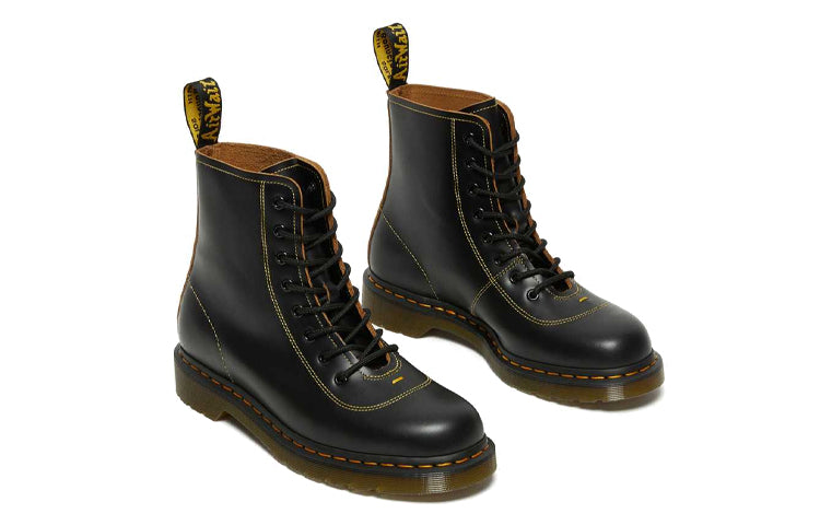 Dr. Martens Pharamond Vintage Smooth Leather Ankle Boots 'Black' 26969001
