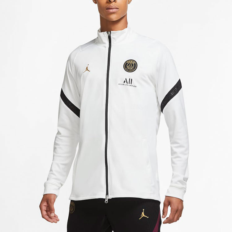 Air Jordan Paris Saint-Germain 21/22 Training Jacket 'White' CK9625-100