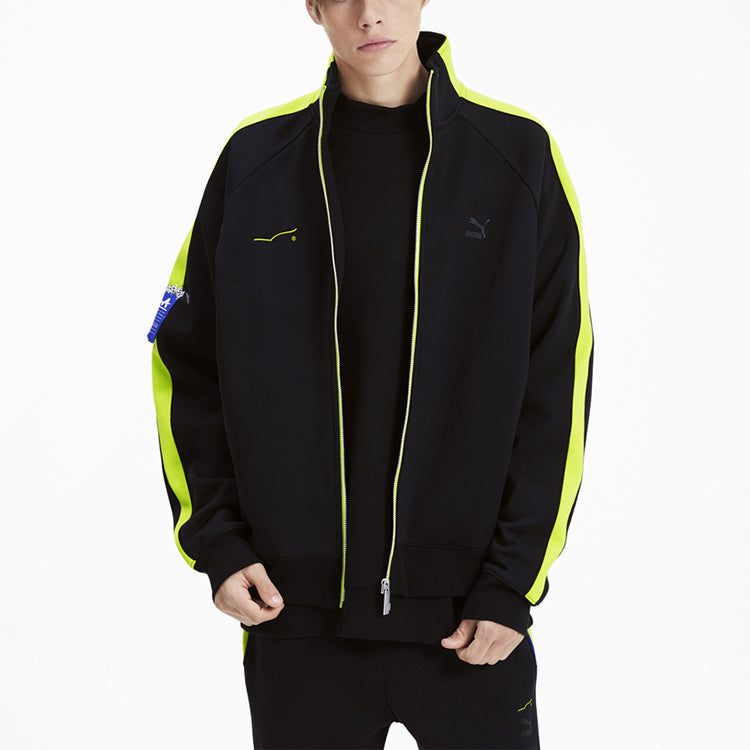 PUMA x ADER ERROR Unisex Printing Stand-up Collar Jacket Black 595533-01