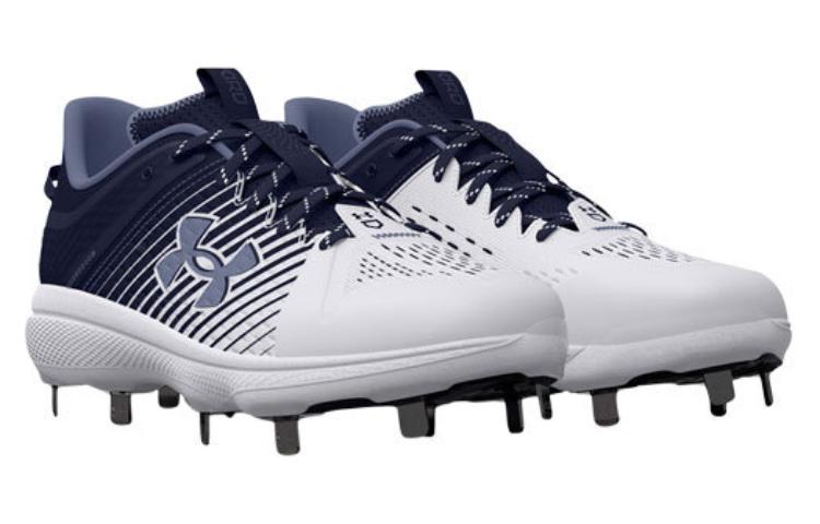 Under Armour Yard Low MT Baseball Cleats 'White Black' 3025592-401