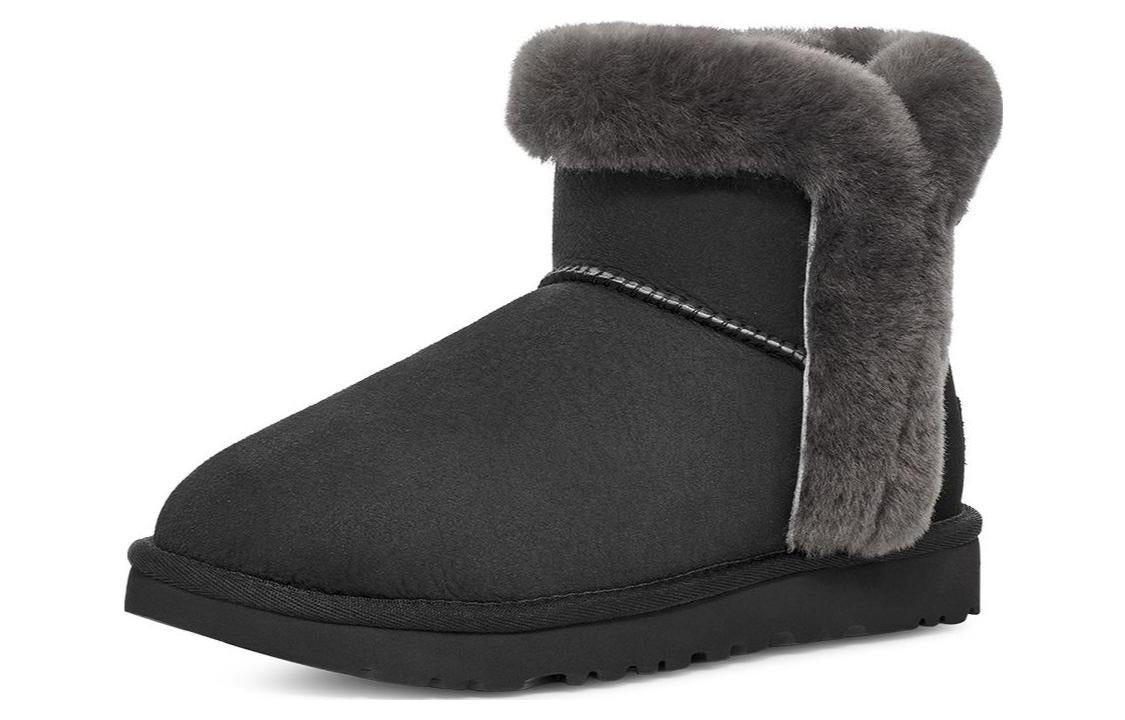 (WMNS) UGG Classic Heritage Fluff 'Black' 1130590-BLK