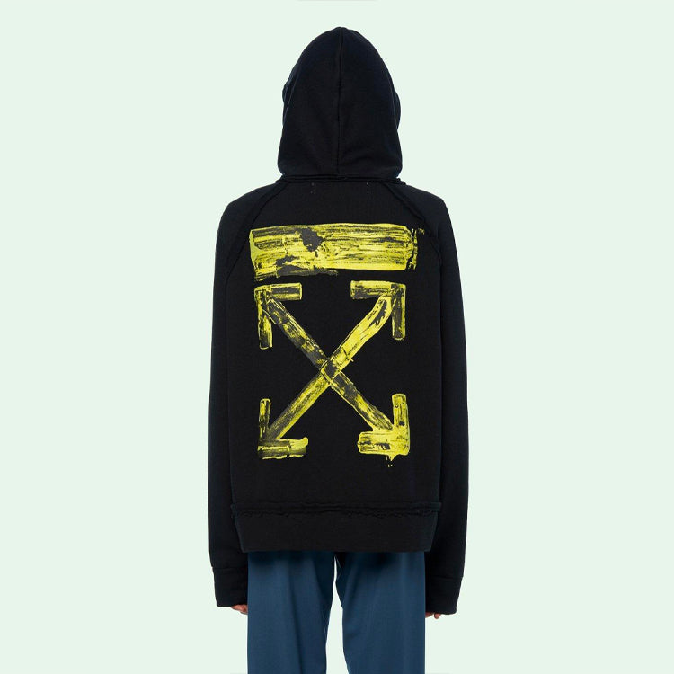 Off-White Arrow Gradient Drawstring Loose Fit Black OMBB057F19E300101060