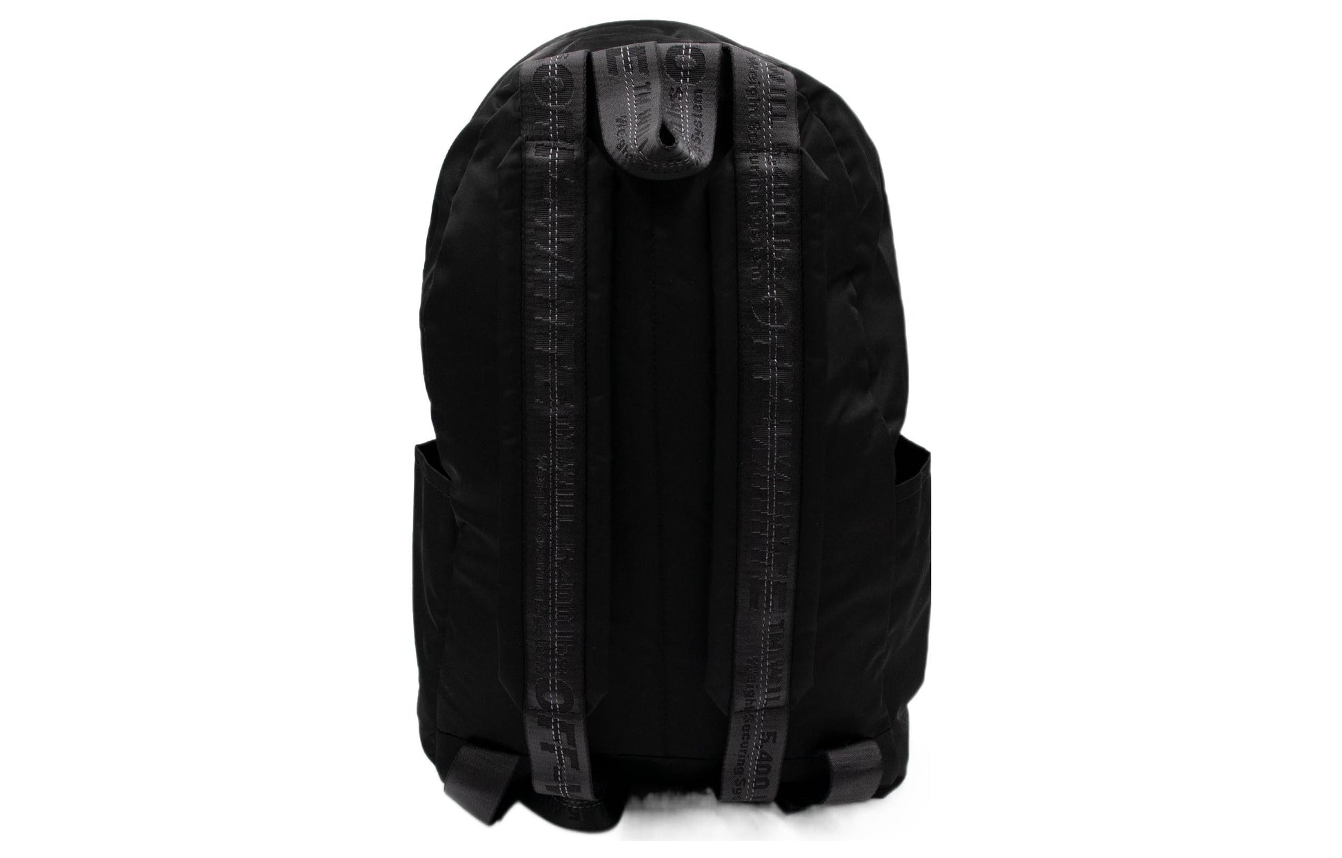 Off-White Logo Graffiti Alphabet Printing Zipper Multiple Pockets backpack schoolbag Black OMNB003E20FAB0021001