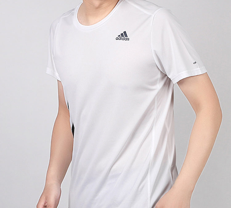 adidas Run It Tee Pb Round Neck Short Sleeve White FR8381