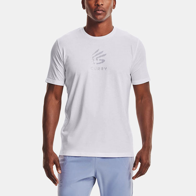 Under Armour Curry Undrtd Splash T-Shirt 'White' 1362819-100