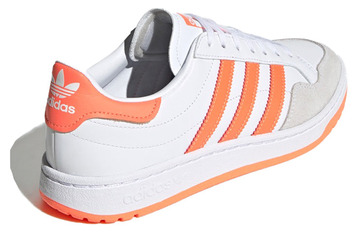(WMNS) adidas originals Team Court 'White Orange' EF6071