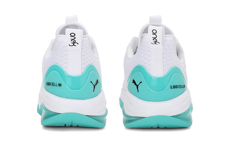 (WMNS) PUMA Lqdcell Tension One8 Low Top Running Shoes White/Blue 193312-01