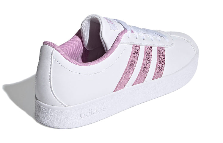 (GS) adidas VL Court K 'White Purple' FY8904
