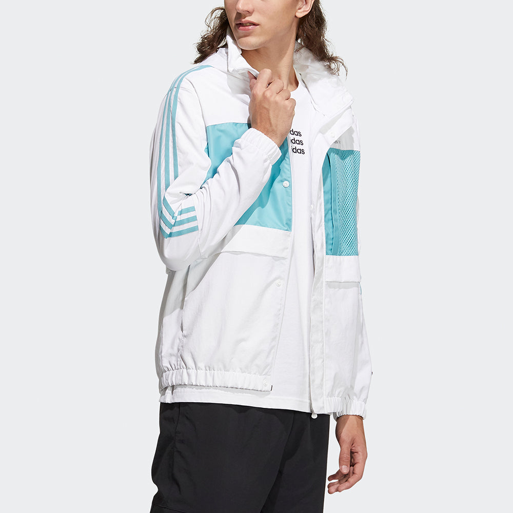adidas neo Colorblock Sports Jacket White H55262