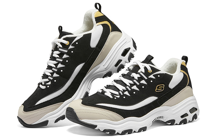 Skechers D'lites Sneakers 'Black Beige White' 894268-BKGD