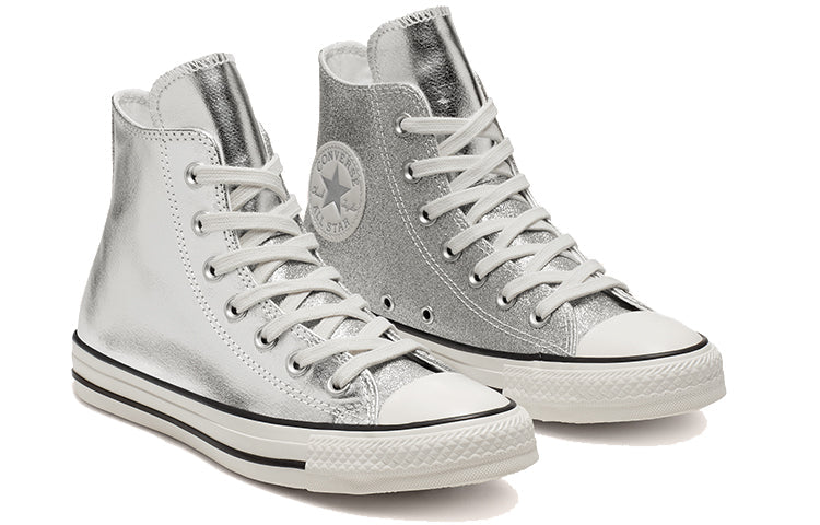 (WMNS) Converse Chuck Taylor All Star Shiny Metal High Top Silver 564869C