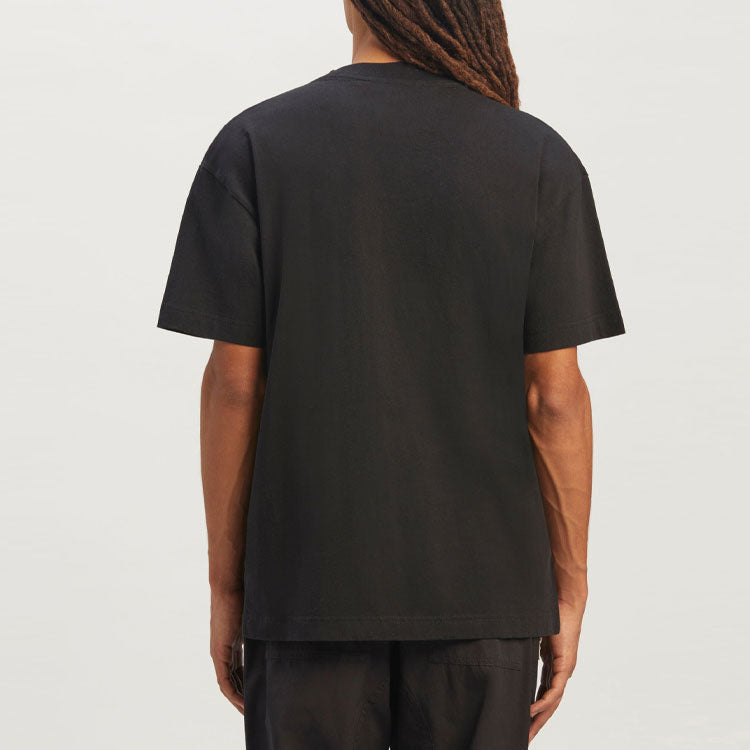 Palm Angels Getty Speedboat Tee 'Black White' PMAA001S23JER0031001