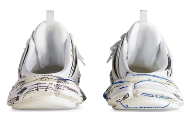 (WMNS) Balenciaga Track 3.0 Mules 'White Graffiti Black' 653813W3SRA9014