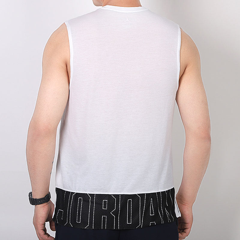 Air Jordan Basketball Training Sports Sleeveless Vest White CJ4576-100