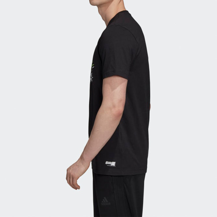 adidas Captsuba Bos Soccer/Football Illustration Short Sleeve Black FQ7636