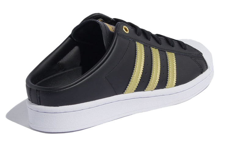 (WMNS) adidas Superstar Mule 'Black Gold Metallic' FZ2268