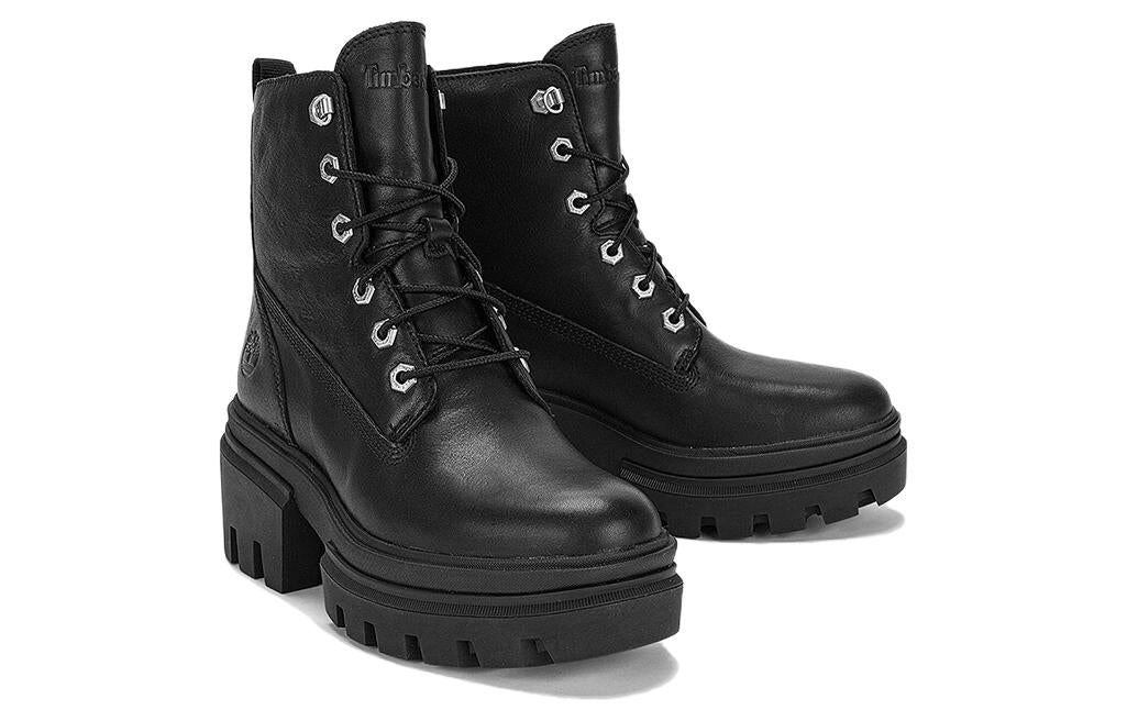 (WMNS) Timberland Everleigh 6 Inch Boots 'Black Full Grain' A41S7