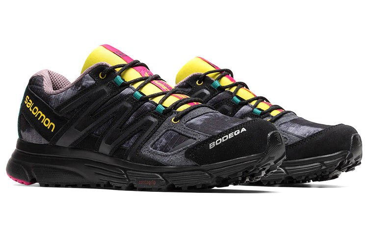 Bodega x SALOMON X-Mission 4 Suede 'Black yellow' 417145