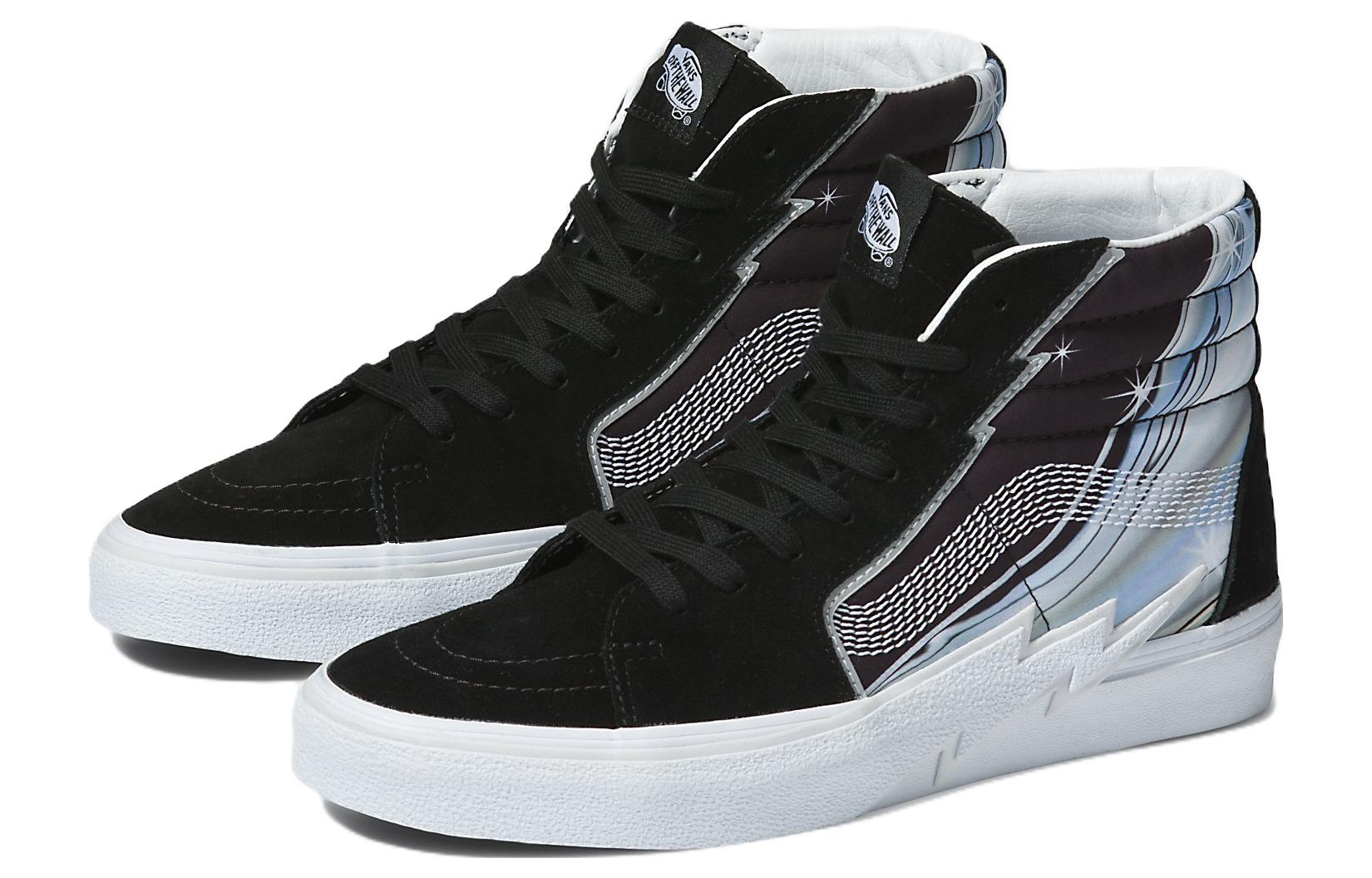 Vans SK8-Hi Chrome Flash High Top Shoes 'Black White' VN0A5JIVBMA