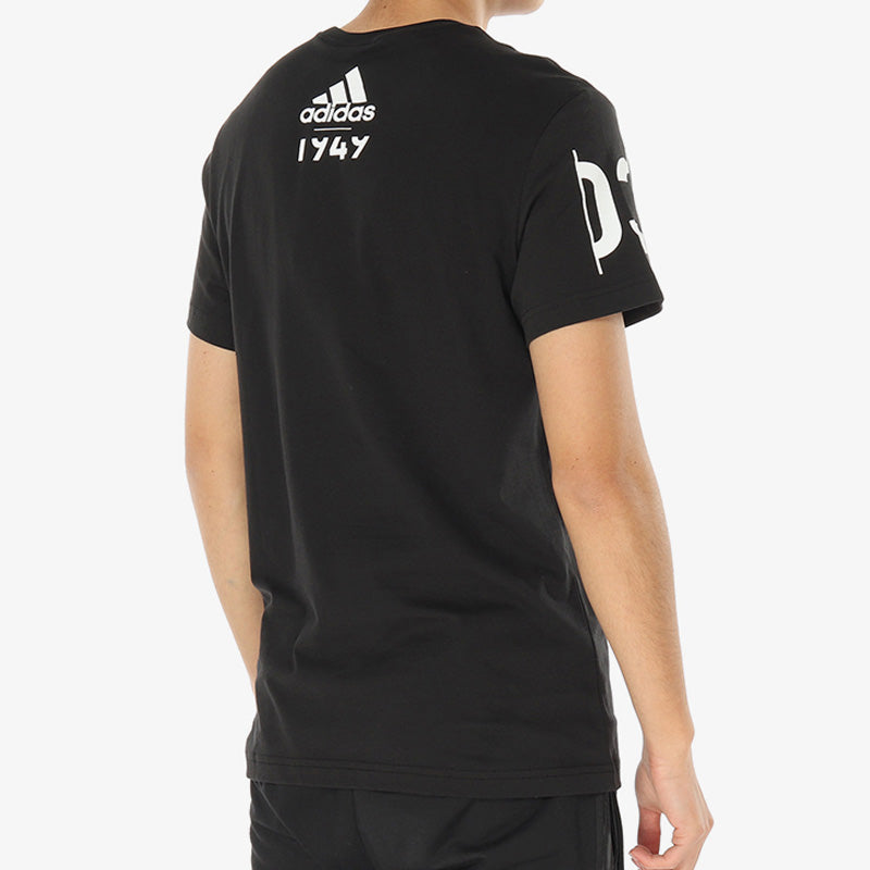 adidas Adi 360 logo Printing Sports Round Neck Short Sleeve Black CV4536