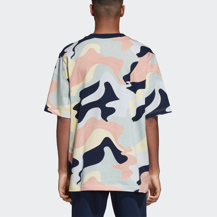 adidas originals Aop Casual Sports Round Neck Short Sleeve DN9085