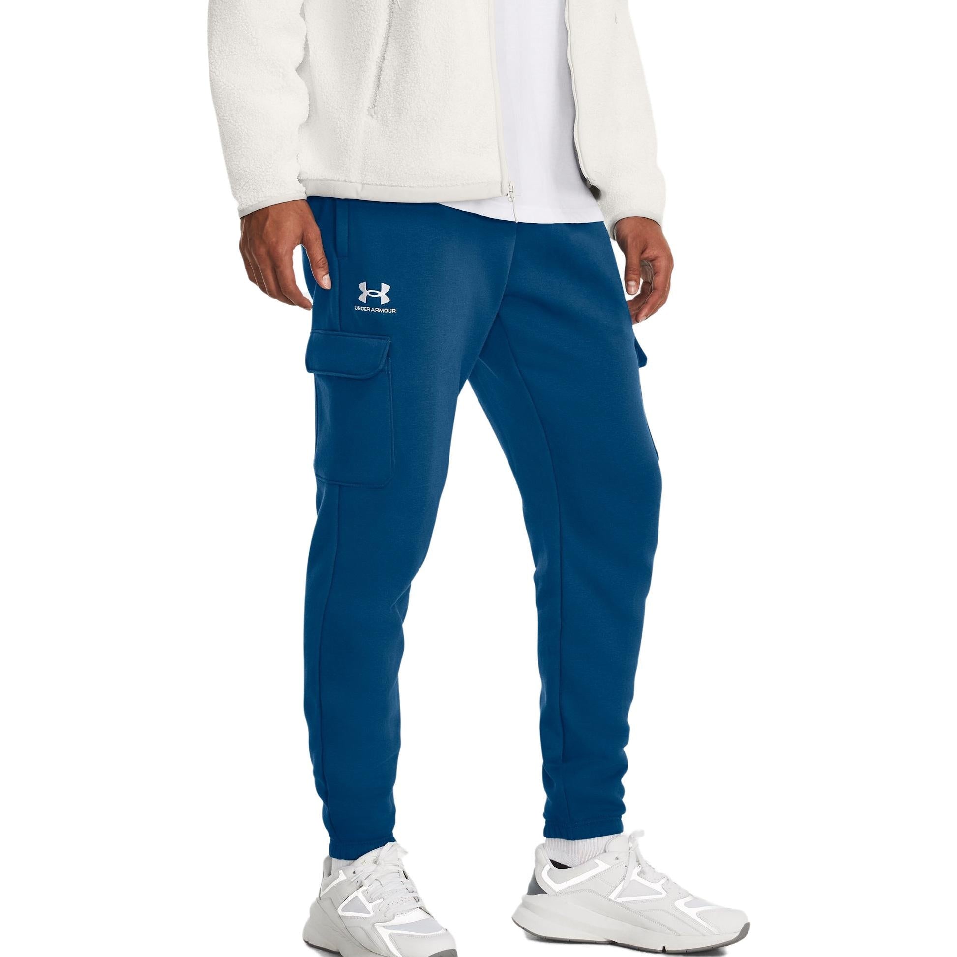 Under Armour Essential Fleece Cargo Pants 'Blue' 1380376-426