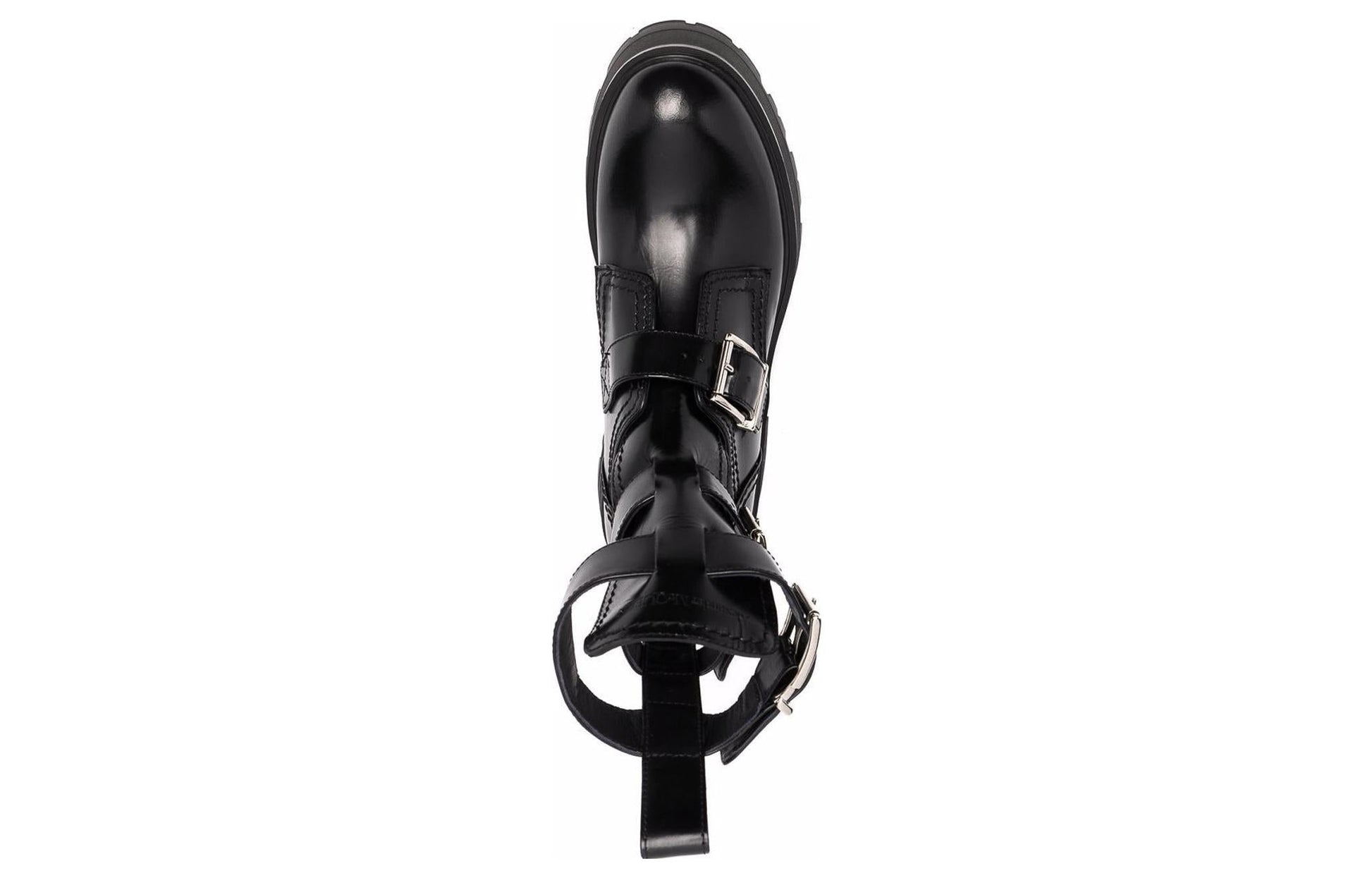 (WMNS) Alexander McQueen Flat Rubber Boots 'Black' 700078WIC631081