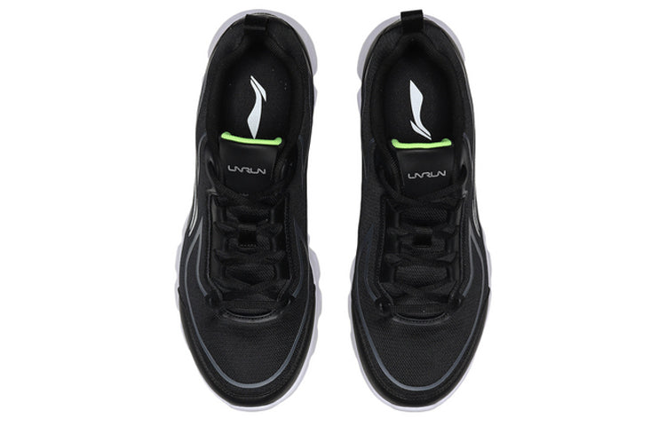 Li-Ning Light Weight Sport Shoes 'Black White Green' ARBQ041-1