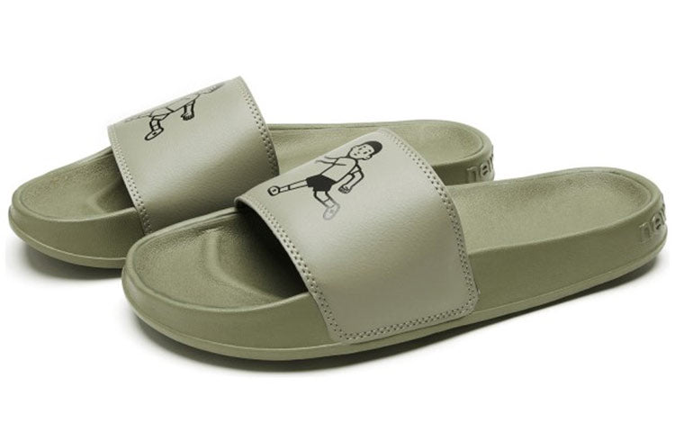 New Balance x Noritake Slippers Dark Green SMF200NO