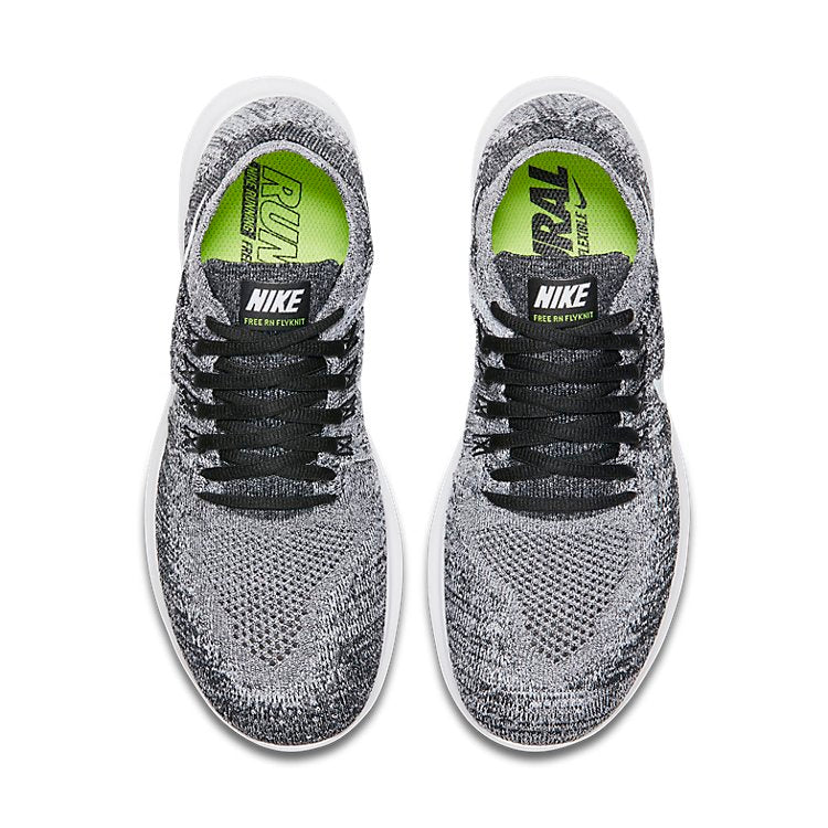 (WMNS) Nike Free RN Flyknit 'Black White' 880844-003